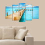 Wallity Pintura Decorativa 5M-12 Multicolor en 5 Piezas de MDF